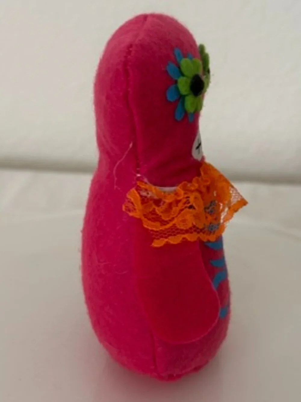 Set of 3 Halloween Dia de los Muertos Felt Dolls